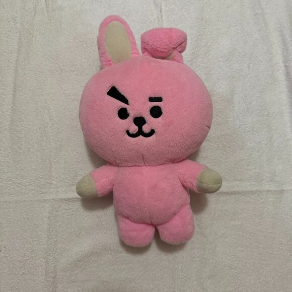 BT21 Cooky Standing Plush Doll, Pink - Picture 1 of 2